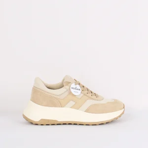 Sneaker Platform Scamosciata Avorio/beige