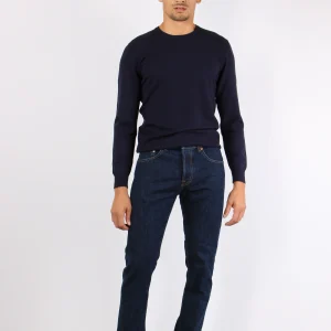 Icon Denim Pulito Risvolto Denim Scuro