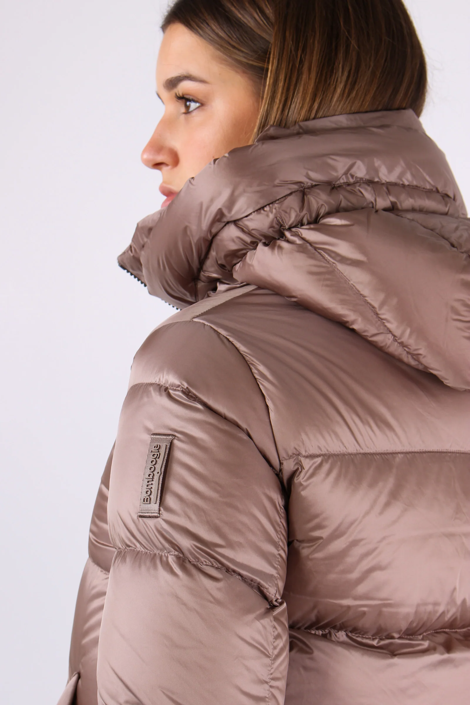 Piumino Nylo Cangiante Taupe - immagine 7