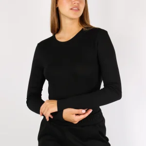 Body Viscosa Oblo Dietro Nero