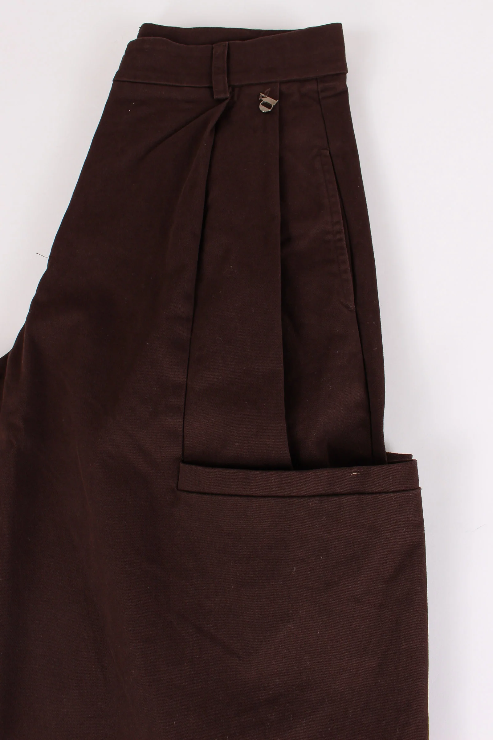 Pantalone Palazzo Tasche Caffe - immagine 4
