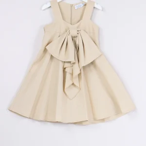 Abito Lino Fiocco Davanti Fantasia