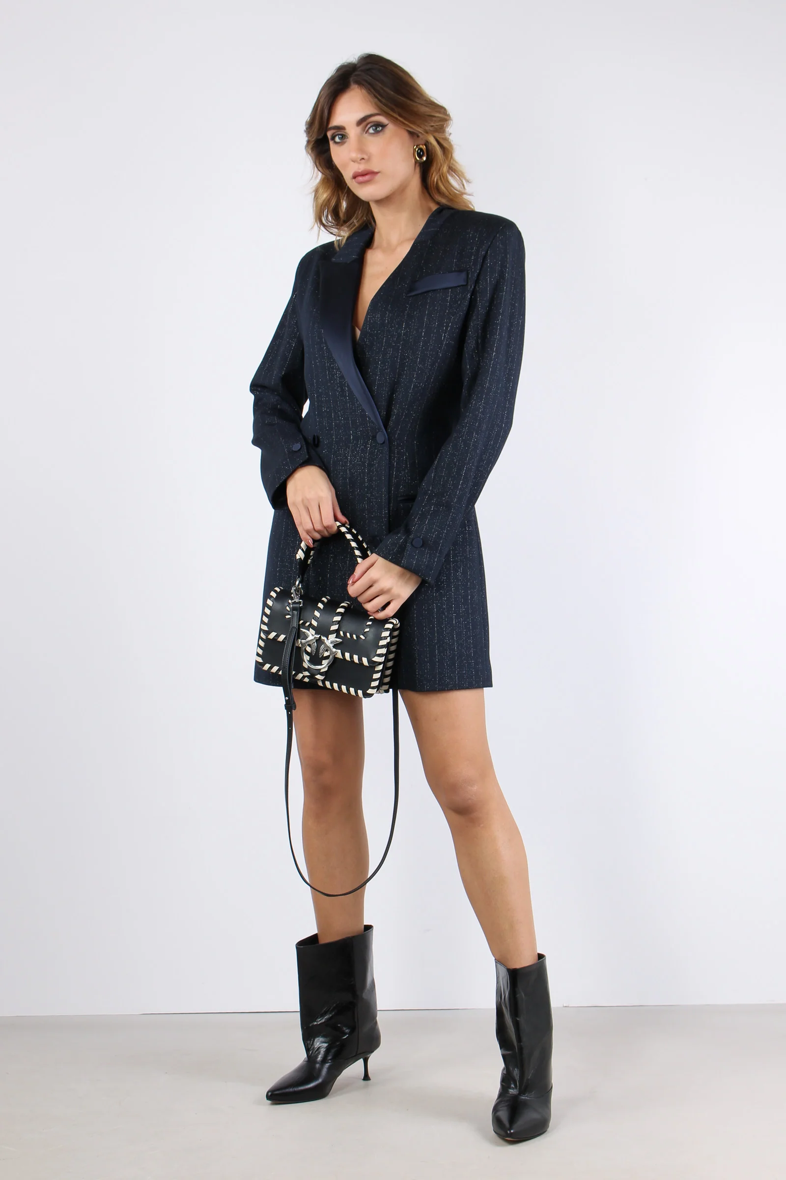 Abito Gessato M/l Moonlit Ocean