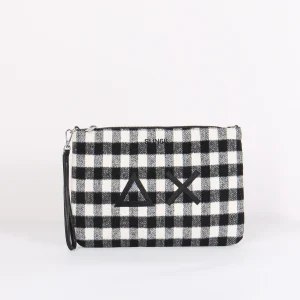 Pochette Check Nero