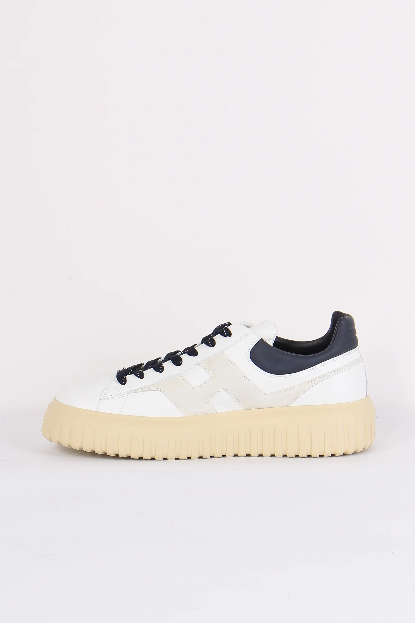 Sneaker Platform Nappa Bianco/blu - immagine 8
