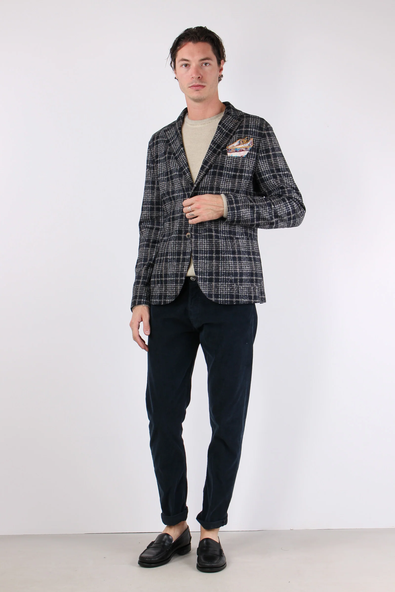 Icon Pantalone Velluto Milleri Notte