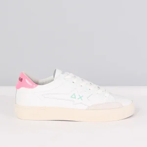 Sneaker Katy Leather Bianco/fuxia