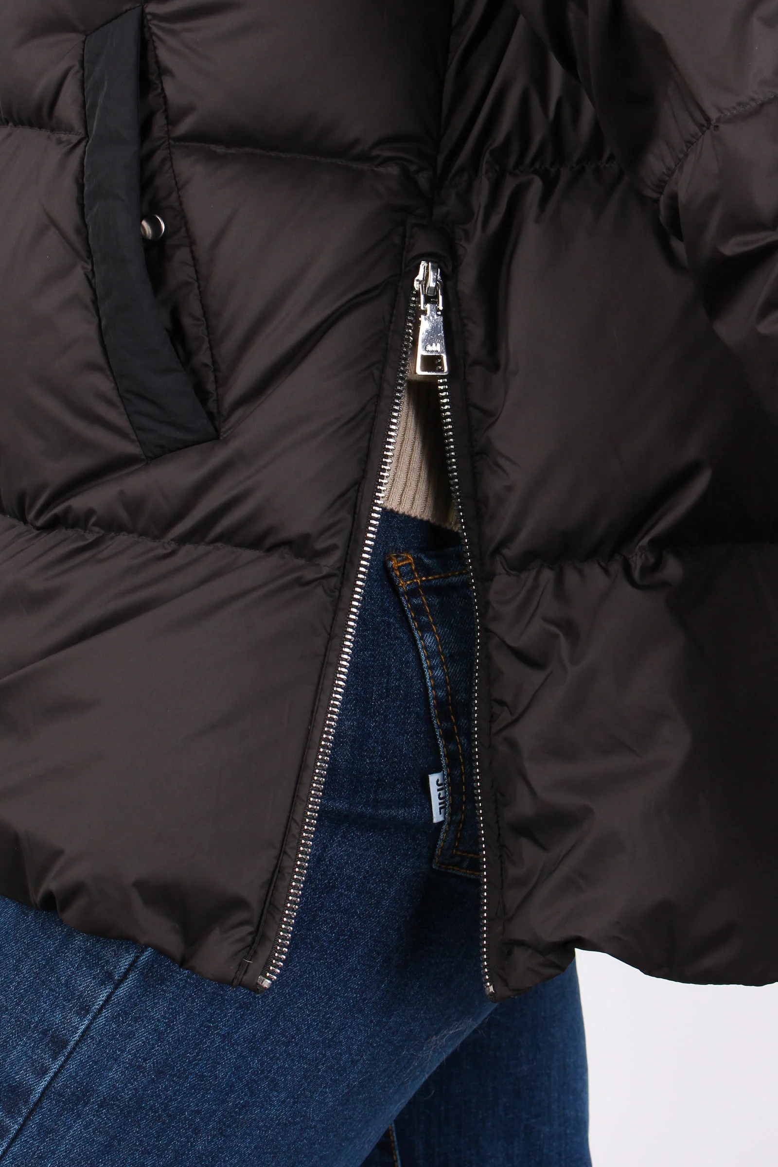 Piumino Over Maxi Zip Noir/noir - immagine 8