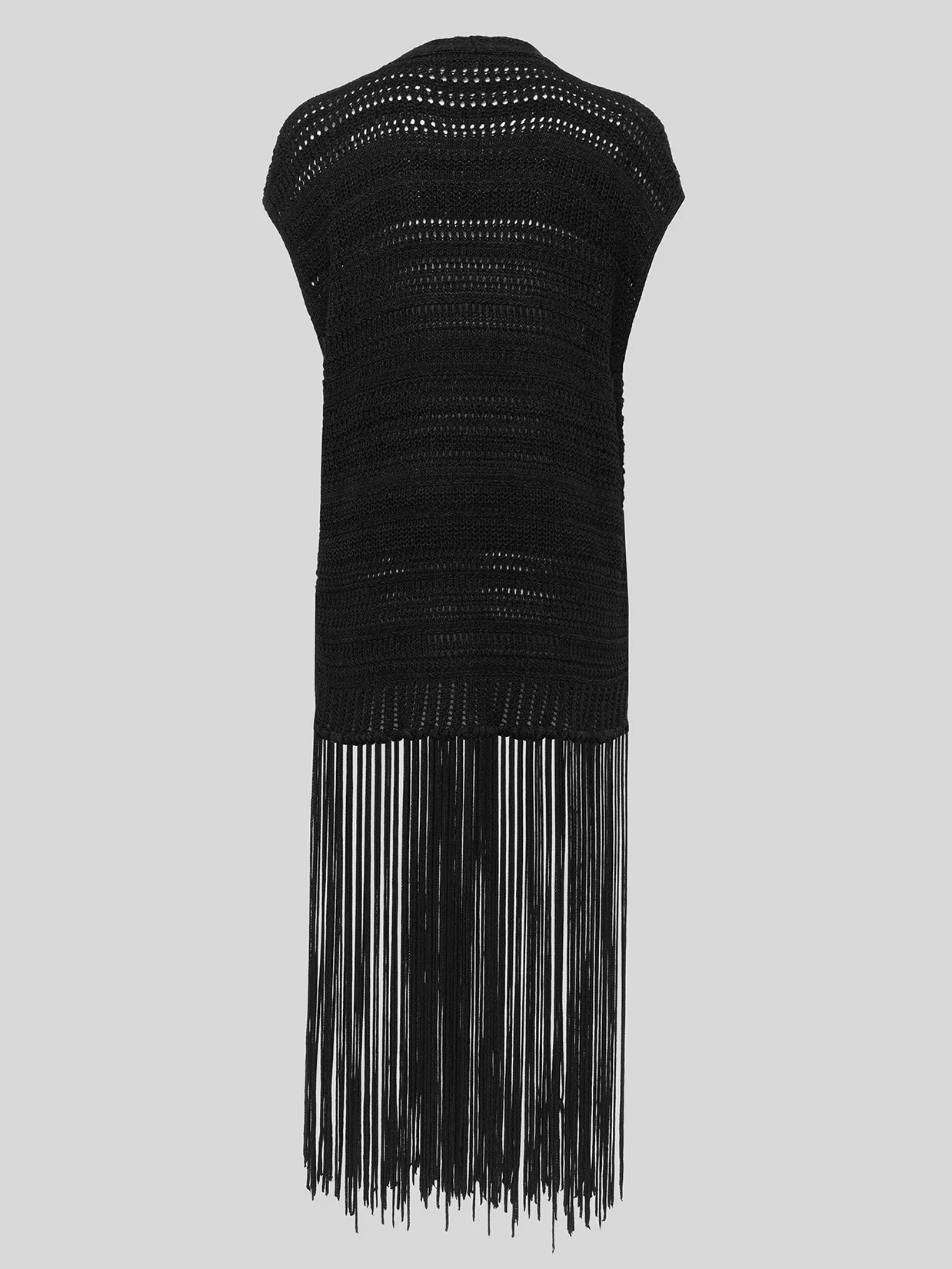 MAXI CARDIGAN CON FRANGE - immagine 3