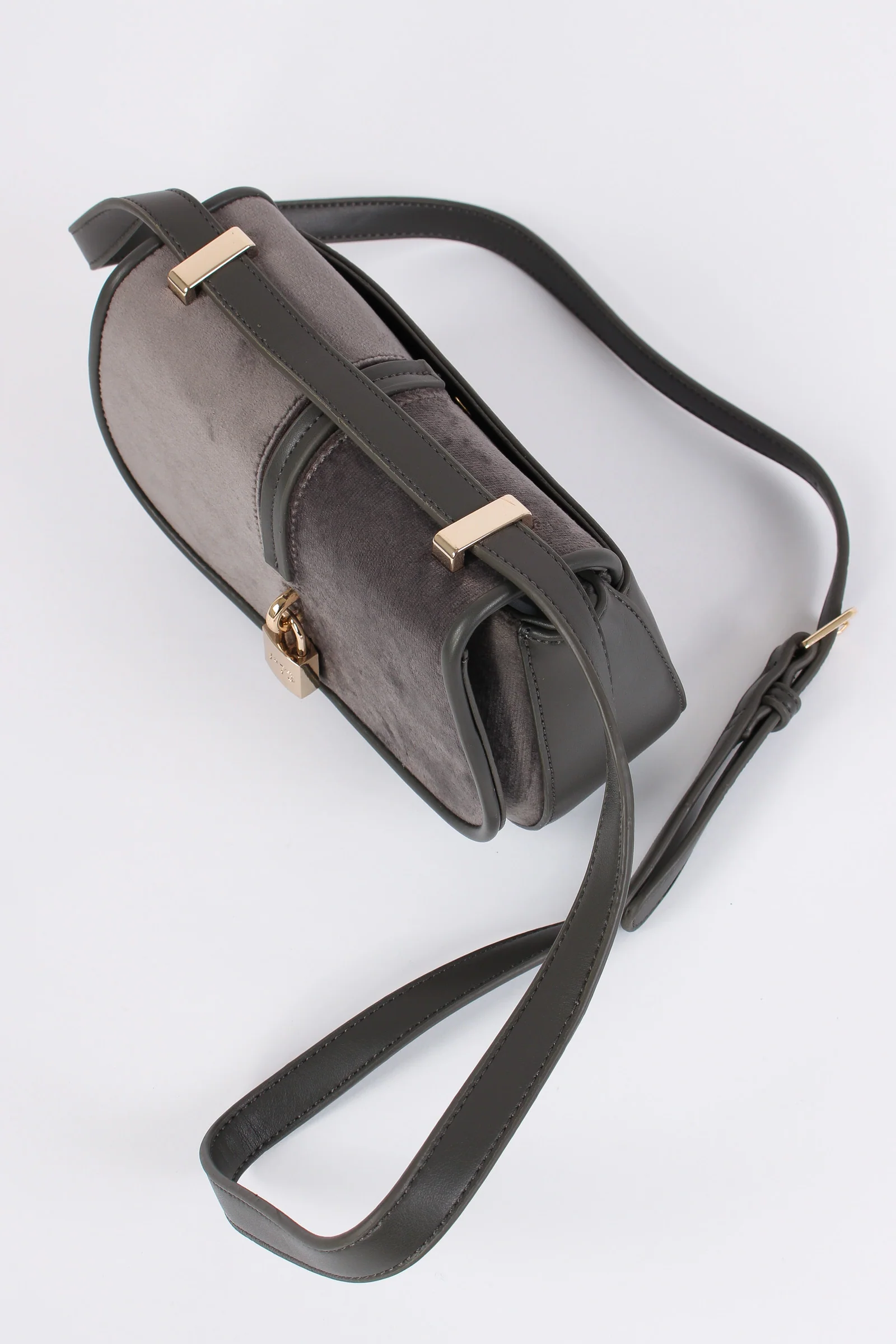 Artemisia Bandoliera Velluto Grigio - immagine 5