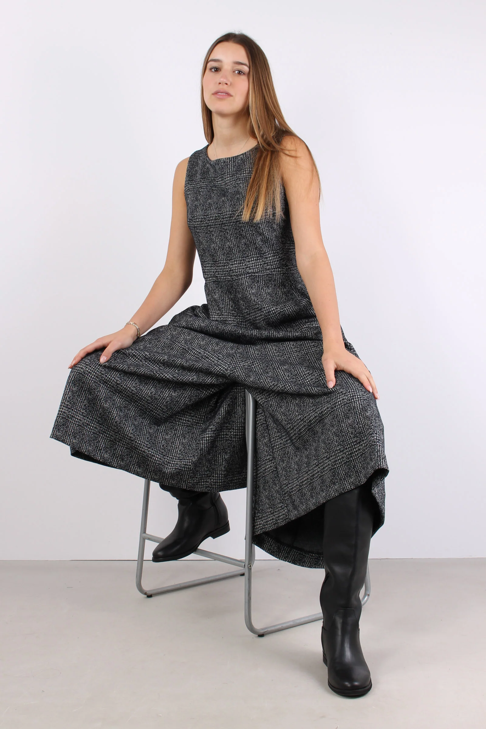 Tuta Pantalone Palazzo Nero/grigio - immagine 7