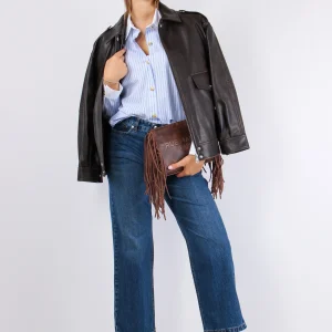 Camicia Collo Polsini Contrast Celeste/bianco