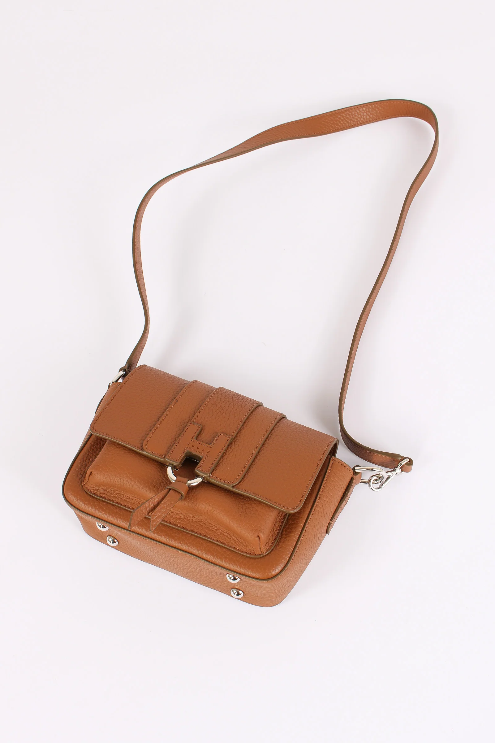 Borsa Tracolla Pelle Nappa Marrone - immagine 3