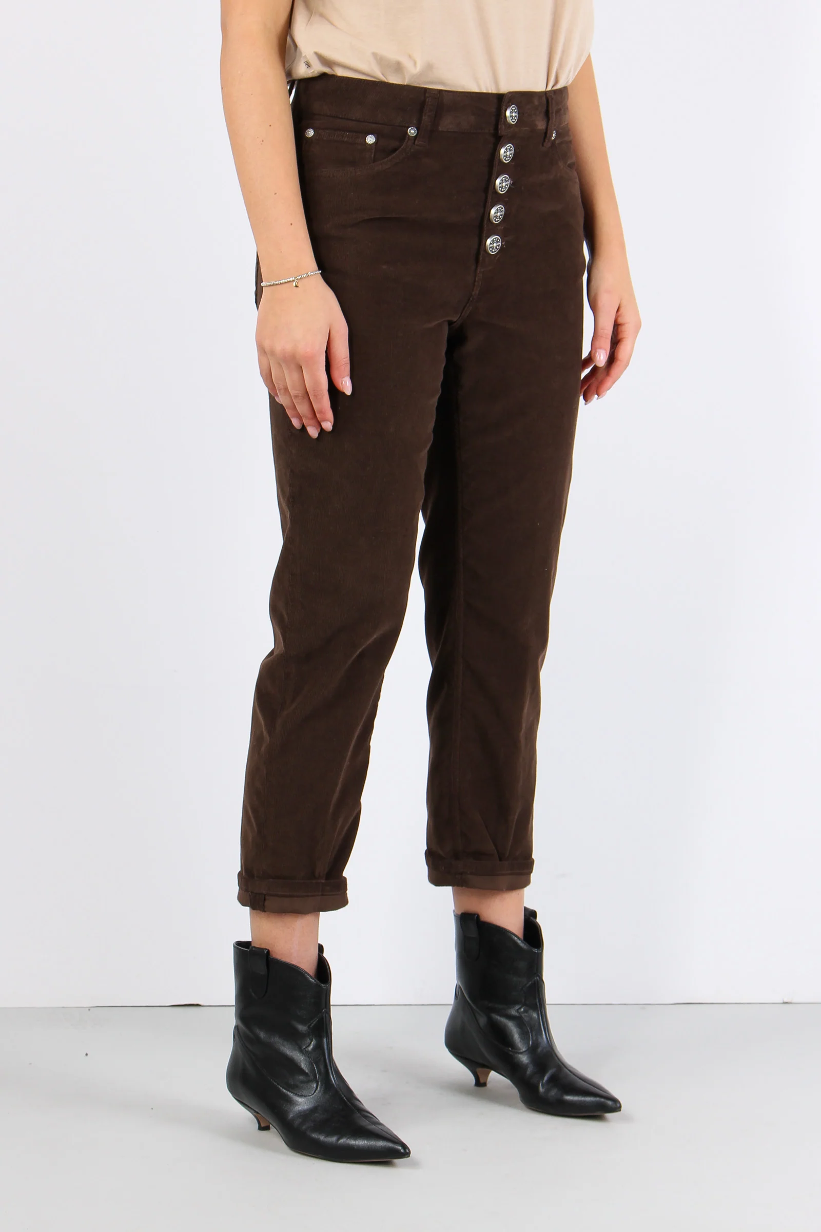 Koons Pantalone Velluto Mille Cioccolato - immagine 8