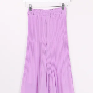 Pantalone Plisse Lilla Scuro