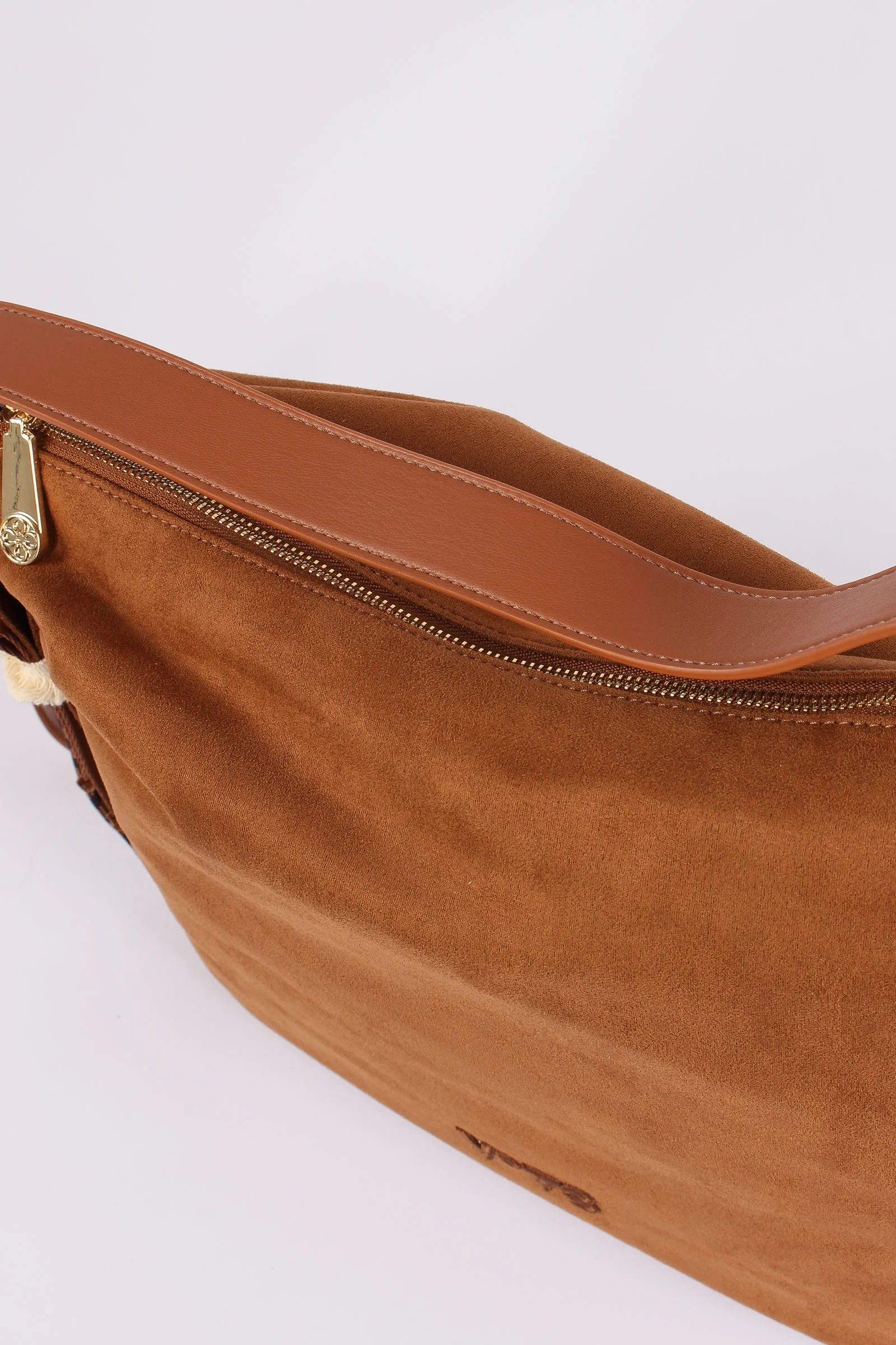 Danielle Sacca Hobo Ecocamoscio Cuoio - immagine 8