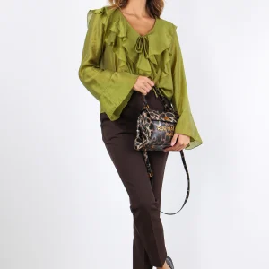 Pantalone Sigaretta Fluido Moro