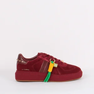 Sneakers Camoscio Borchie Prugna