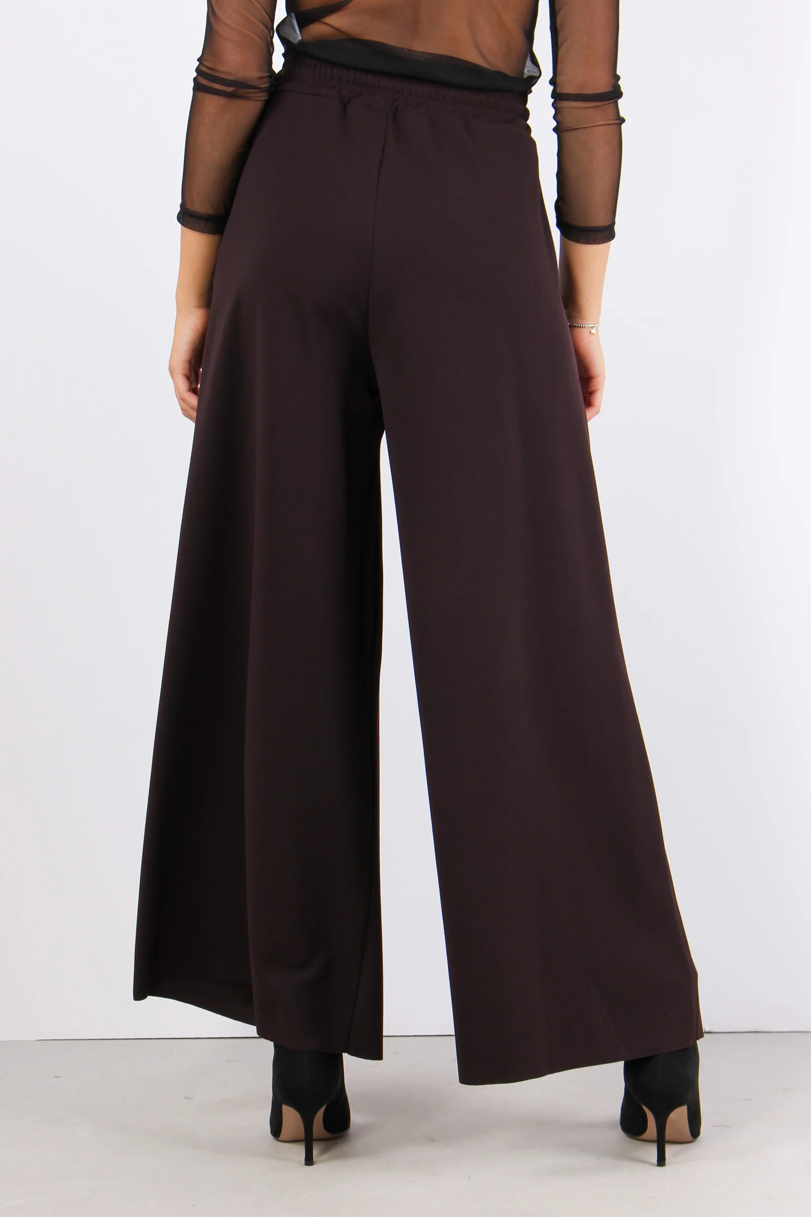 Pantalone Palazzo Scuba Moro - immagine 5