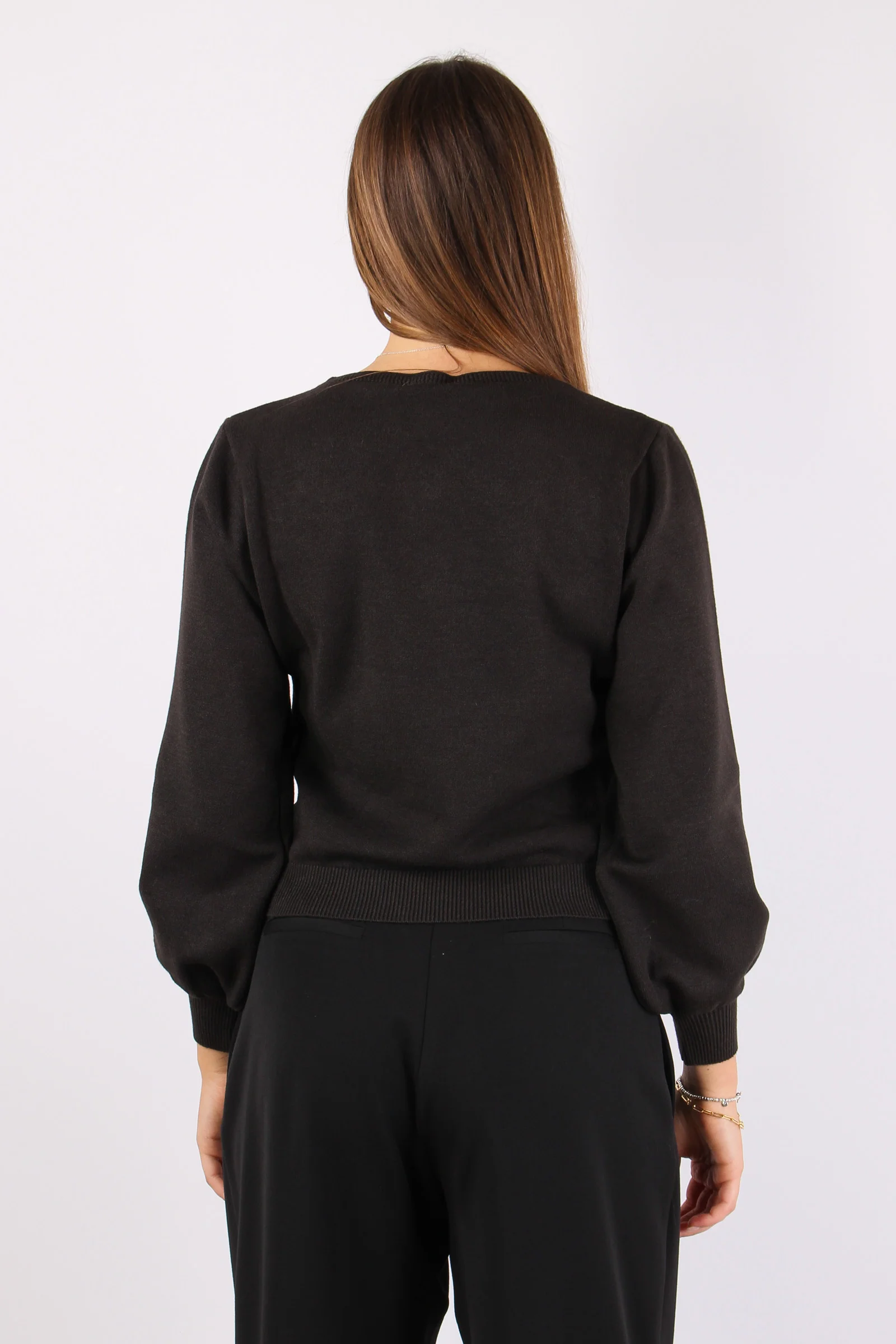 Maglia Scatoletta Punto Noccio Moro - immagine 5