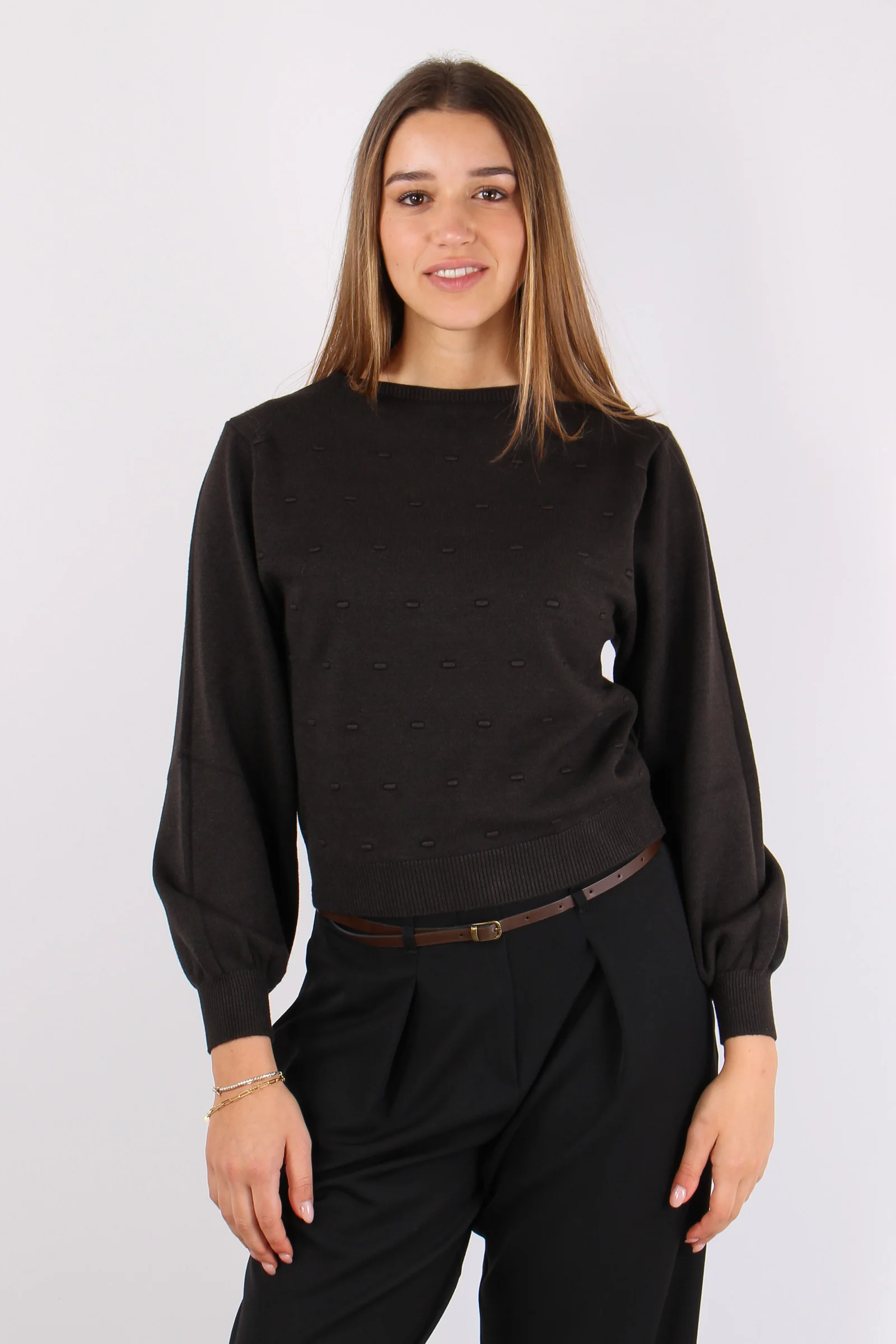 Maglia Scatoletta Punto Noccio Moro - immagine 3