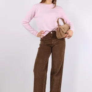 Girocollo Logo Collo Rosa