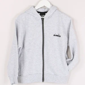 Felpa Cappuccio Zip Grigio