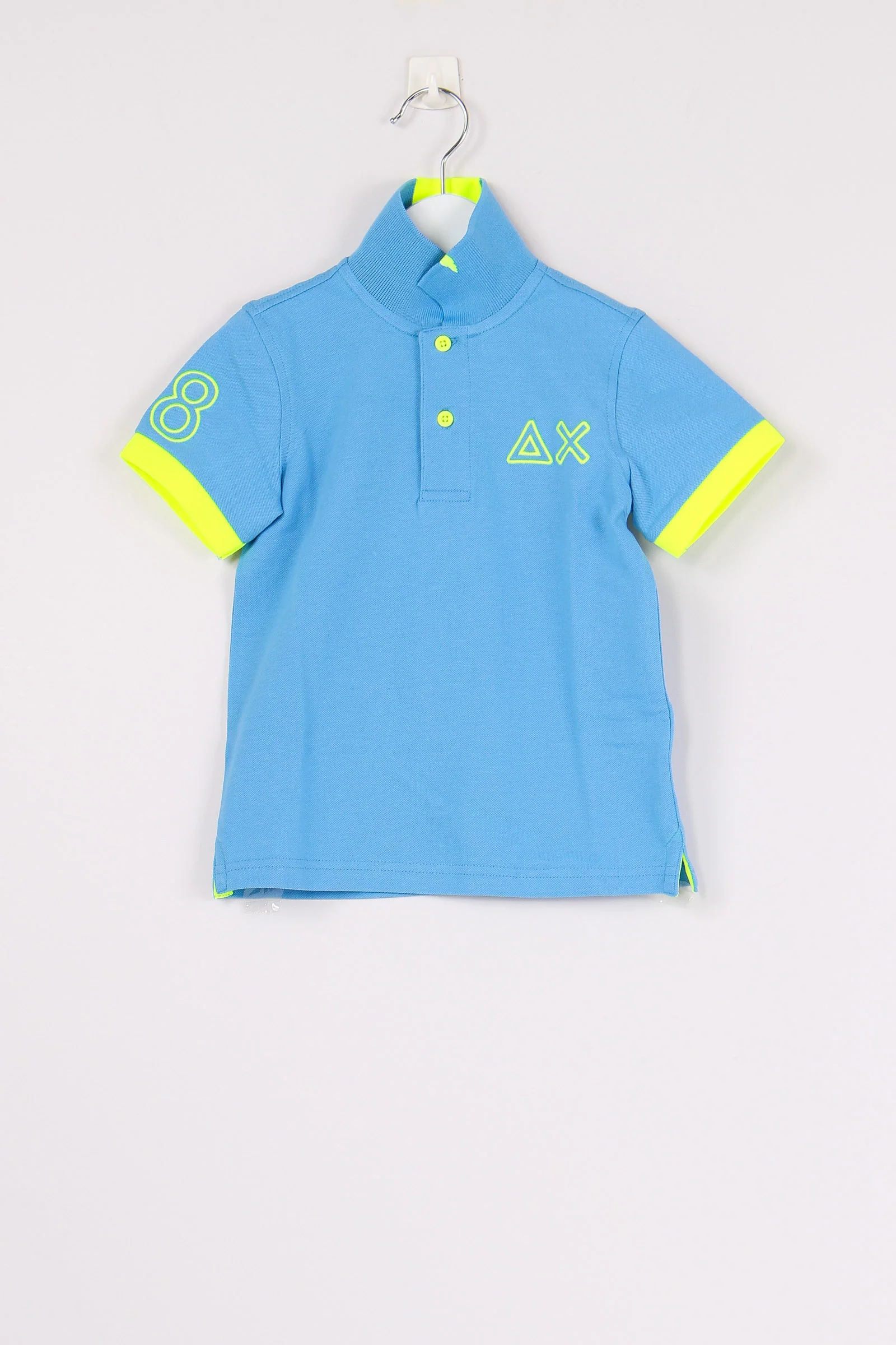 Polo Piquet Profilo Fluo Avio