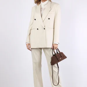 Giacca Gessata Ivory