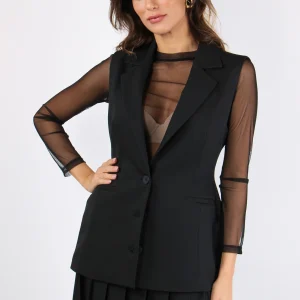 Gilet 3 Bottoni Nero