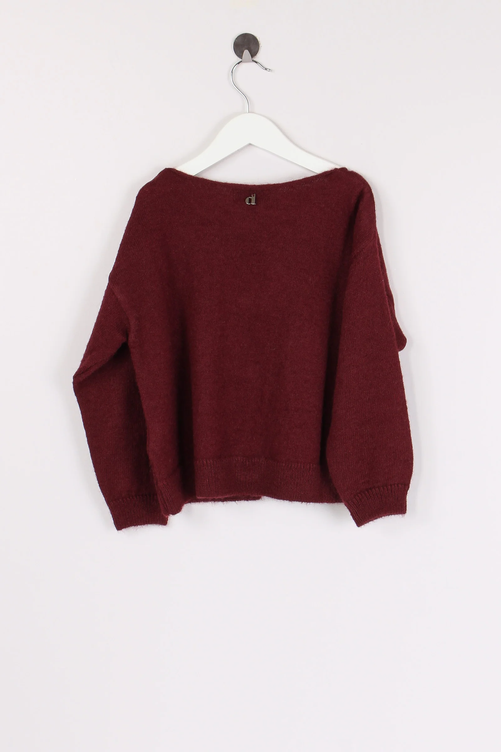 Cardigan Chiusura Fiocco Wine Berry - immagine 3