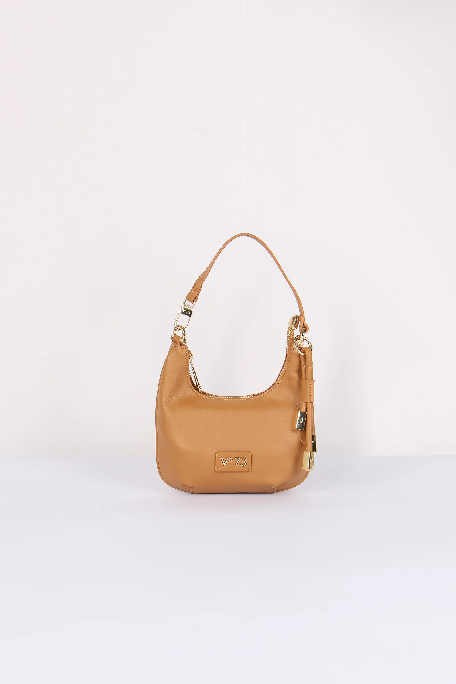 Amber Mezzaluna Small Ciondolo Oro Camel