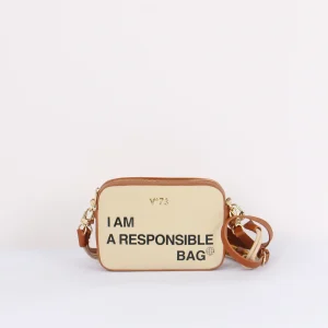 Responsible Camera Bag Canvas Off White/cuoio