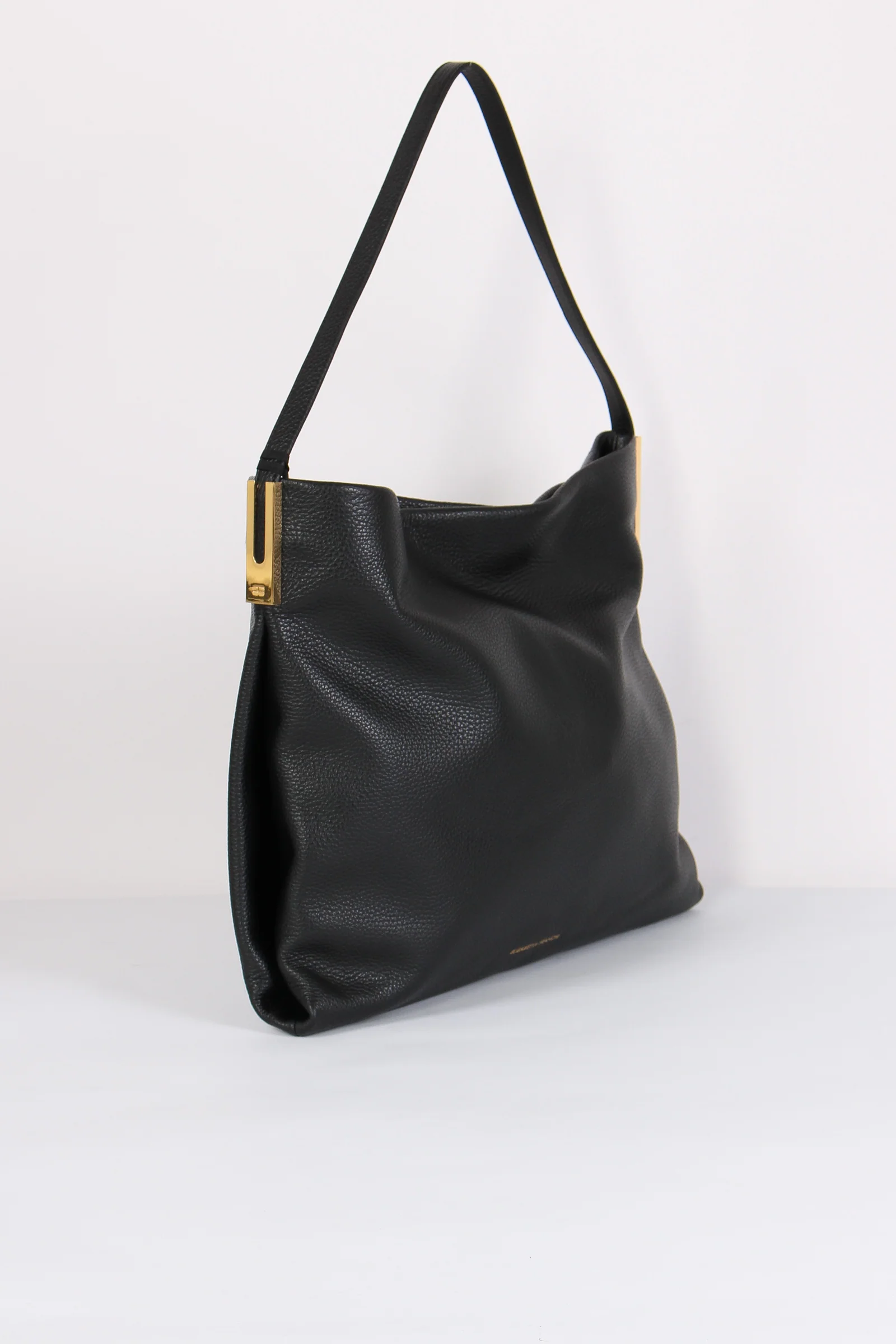 Borsa Pelle Piegata Nero - immagine 9