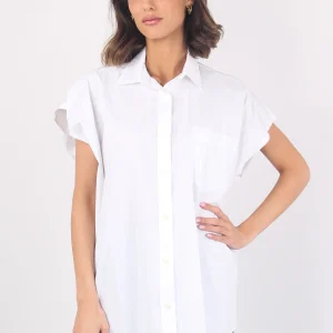 Camicia Over Cotone Bianco