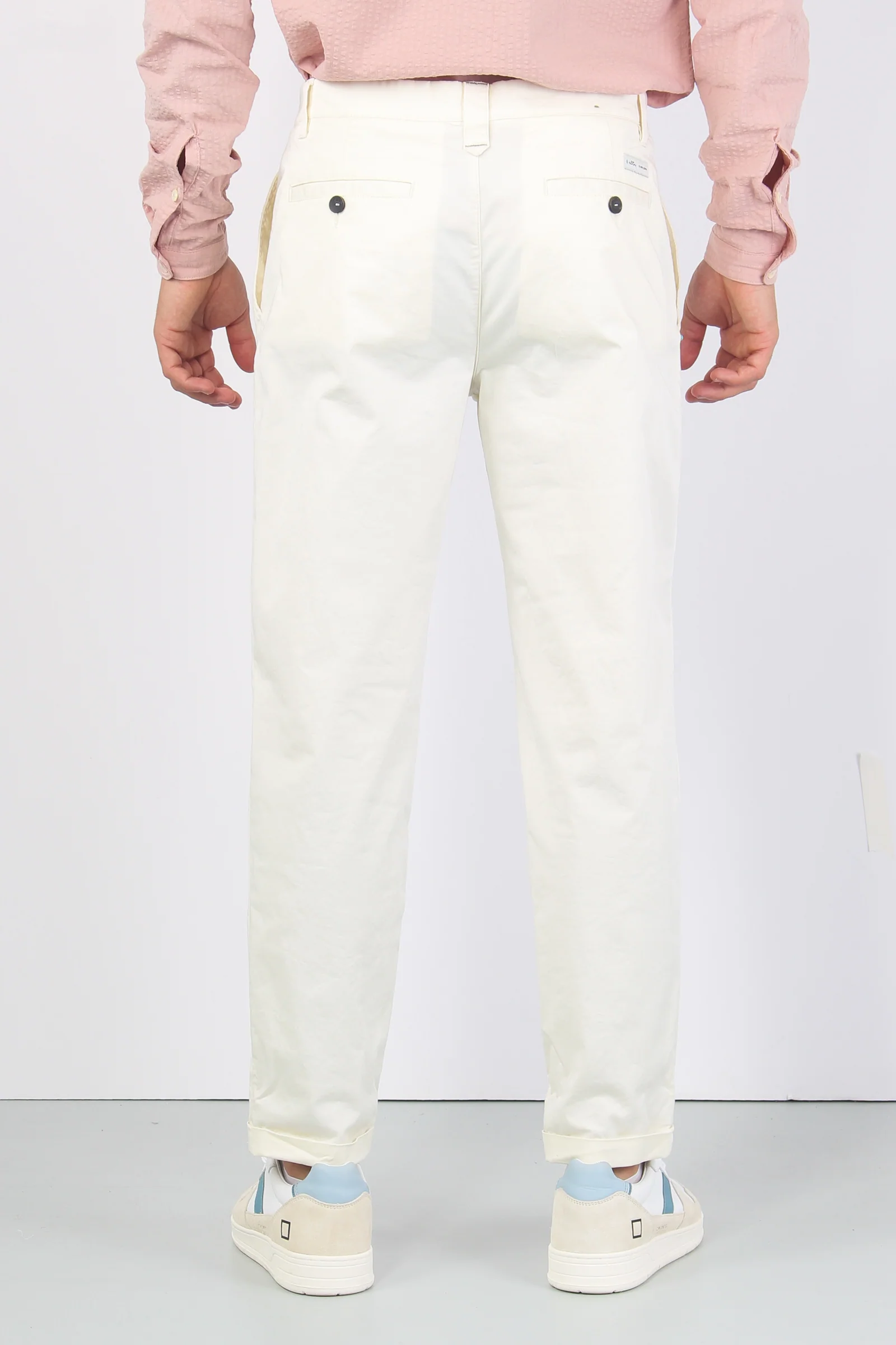 Tester Pantalone Rasatello Latte - immagine 4