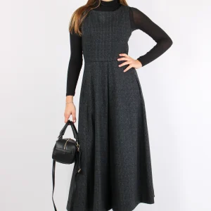 Tuta Pantalone Palazzo Grigio/nero