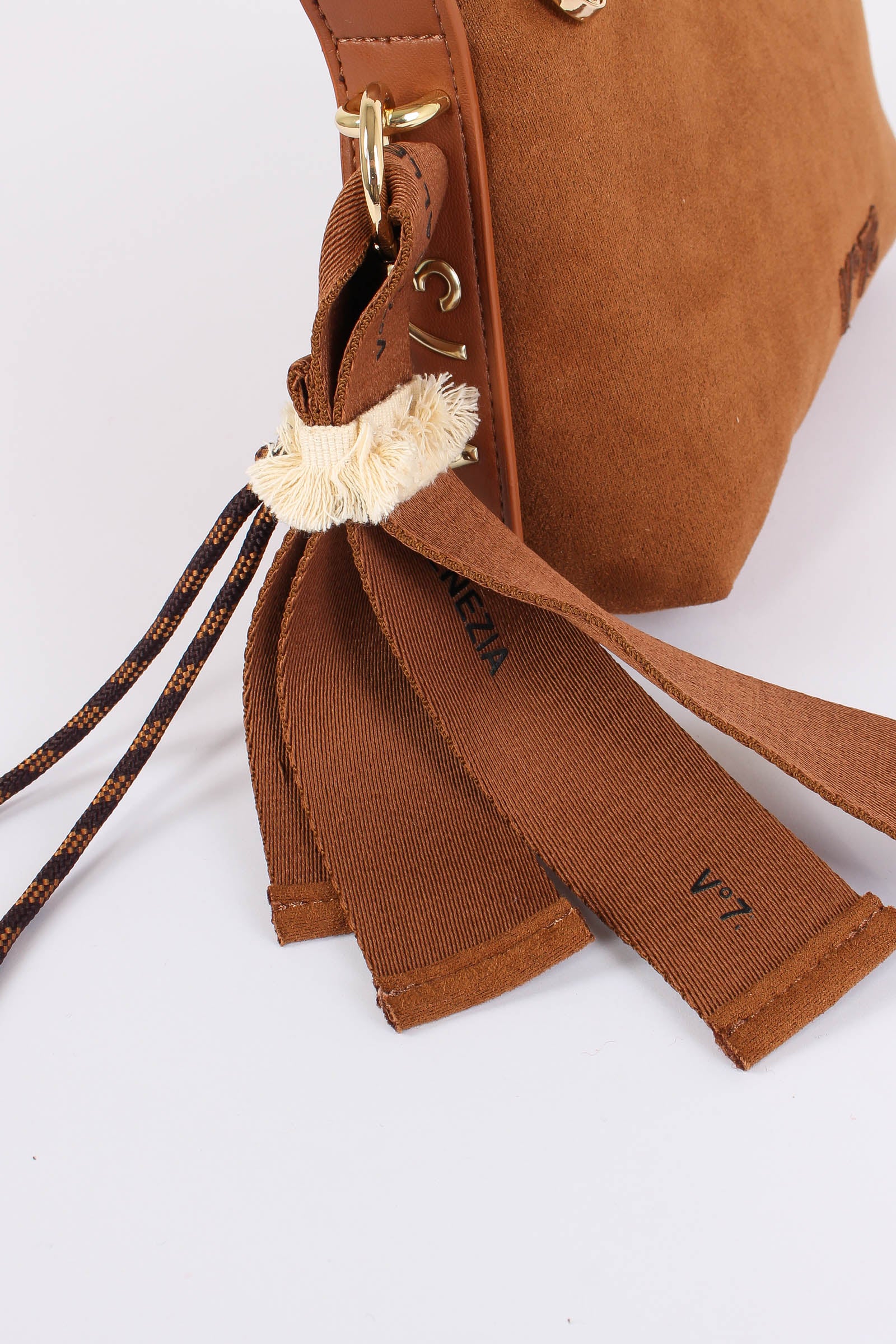 Danielle Sacca Mini Ecocamoscio Cuoio - immagine 7