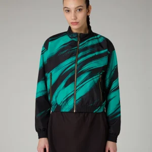 Brush Cropped Track Jacket