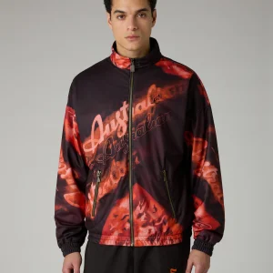 Rust Printed Track Jacket