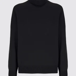 Maglia dolcevita in lana merinos e cashmere