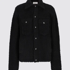 Giacca trucker in maglia bouclé