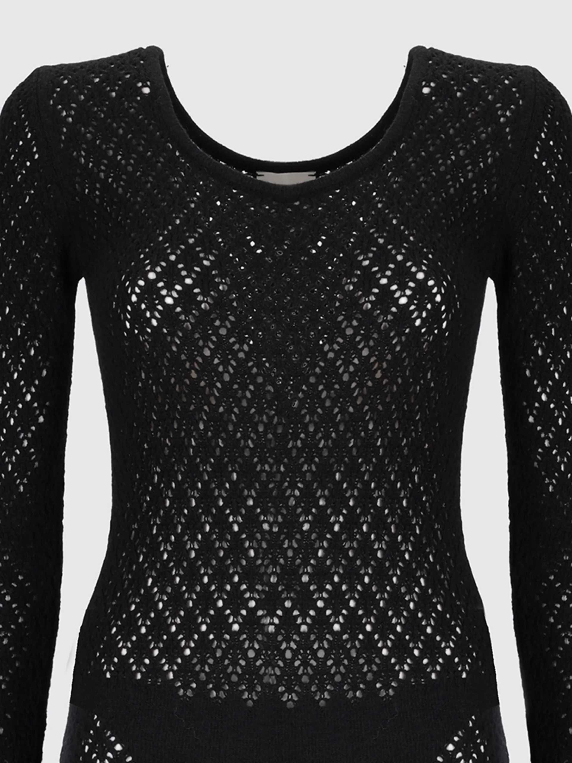 Jumpsuit in maglia traforata - immagine 4