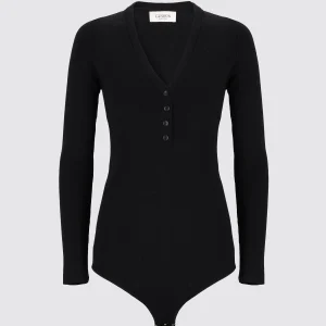 Body a costine in lana extrafine