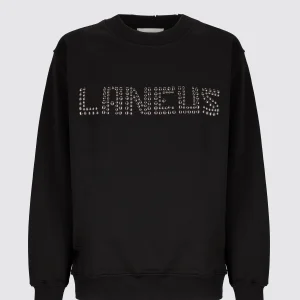 Felpa girocollo logo studs