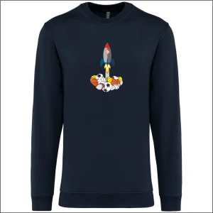 ROCKET felpa girocollo uomo