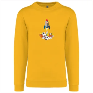 ROCKET felpa girocollo donna