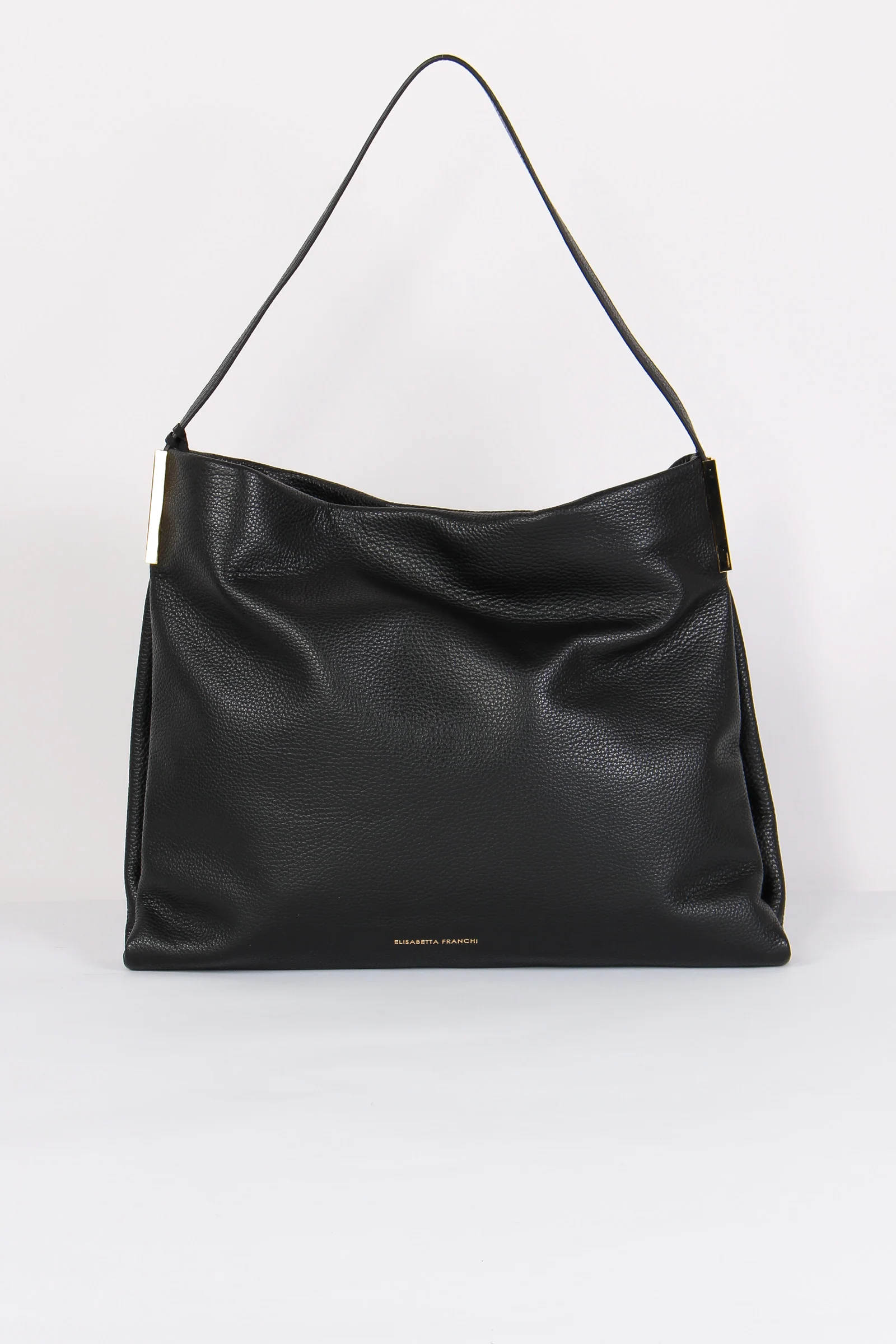 Borsa Pelle Piegata Nero - immagine 2