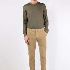 Gaubert Pantalone Velluto Mill Beige