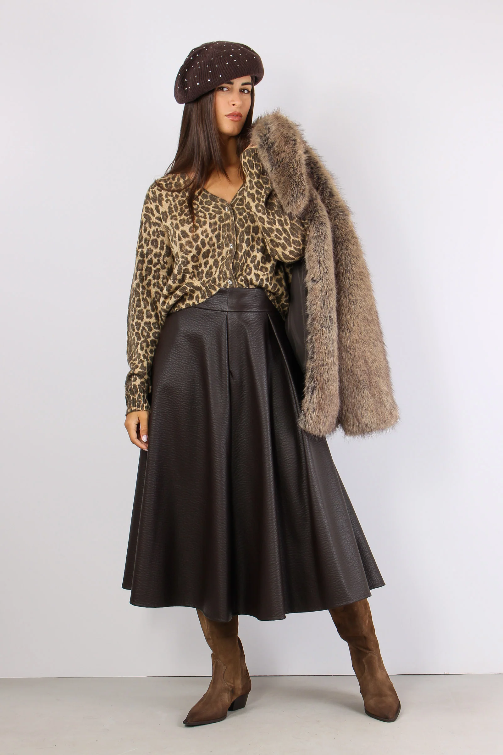 Cardigan Mohair Macula Animalier - immagine 9